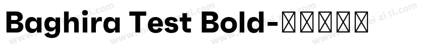 Baghira Test Bold字体转换
